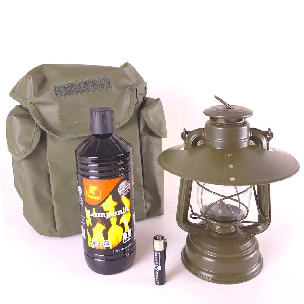 Feuerhand Laterne Set Oliv