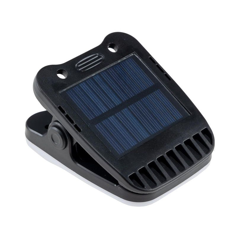 Solar-LED-Klemmleuchte mit Bewegungsmelder