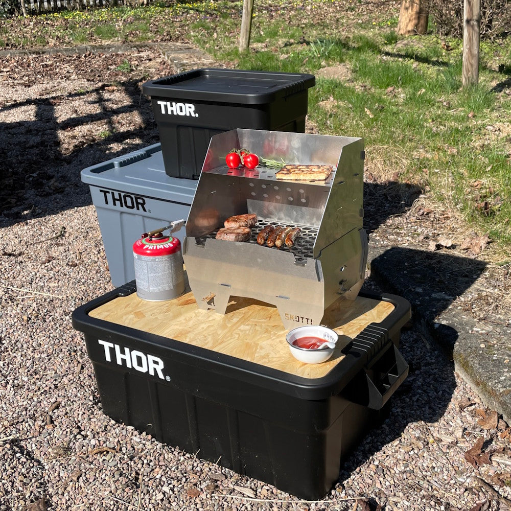 Windschutz "hoch" für den SKOTTI-Grill - Outdoorsachen.com