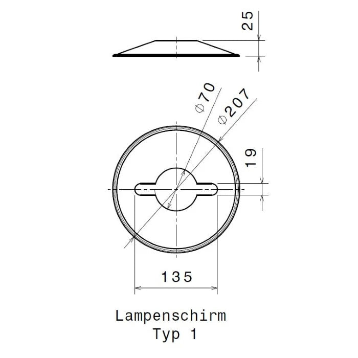 Lampenschirm Sturmkappe
