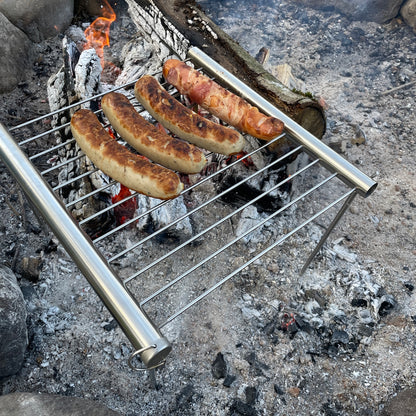 Lagerfeuergrill Seitenansicht