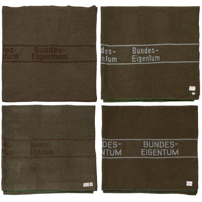 Wolldecke "BUNDESEIGENTUM" Original Armeeware - Outdoorsachen.com
