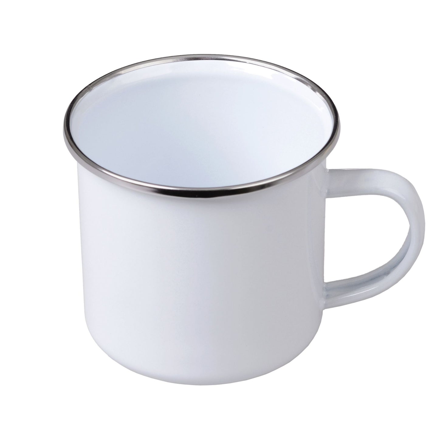 Emaille Tasse weiß